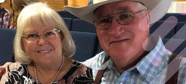 Diane, a Resensation patient, smiles at the camera alongside her husband