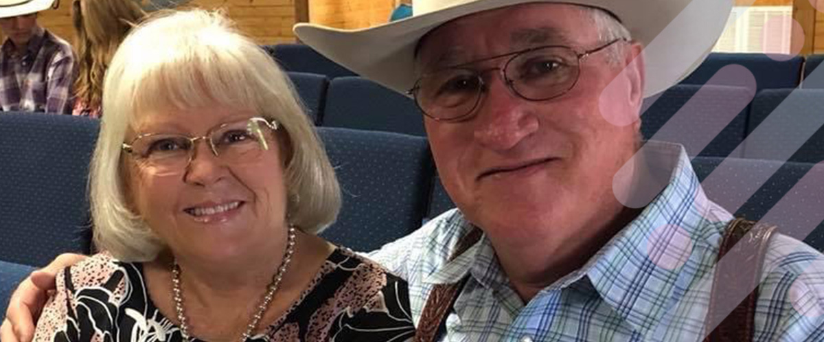 Diane, a Resensation patient, smiles at the camera alongside her husband